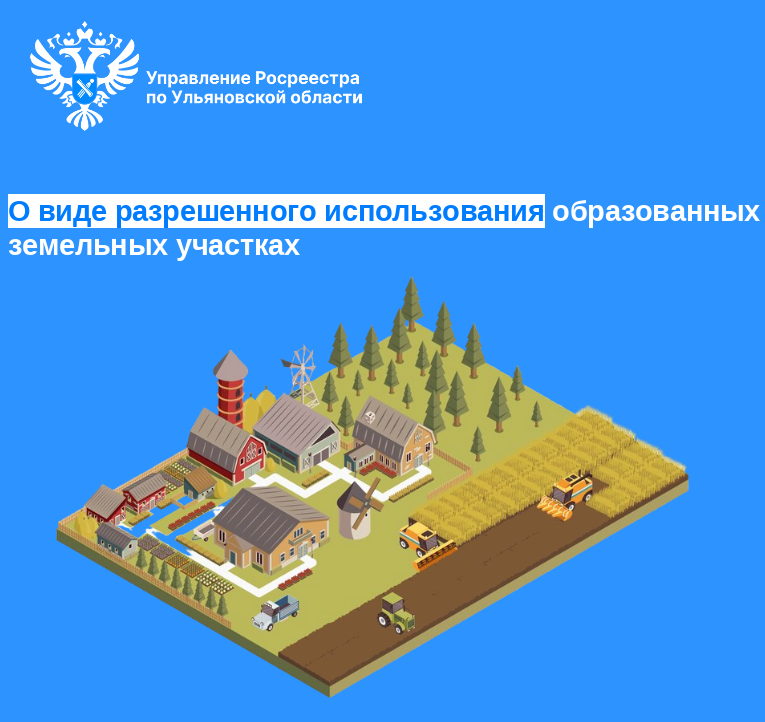О виде разрешенного использования образованных земельных участках.