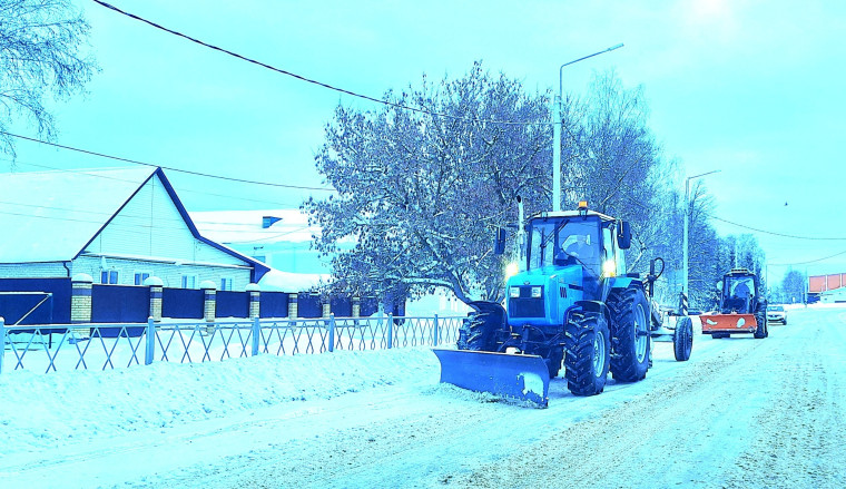 Очистка снега.